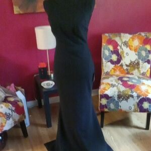Lulu's Classic Black Maxi Dress